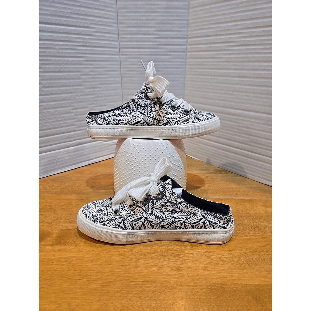 Rocket Dog Women's Size 7.5 Slip On Palm Tree Floral Beach Preppy Spring Summer - Picture 2 of 12